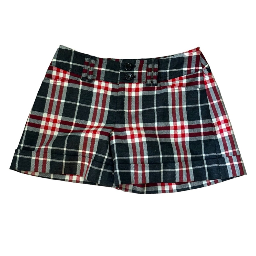 Burberry Blue Label Wool Plaid Shorts